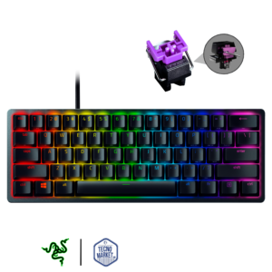 Teclado-huntsmant mini-60-optic-keyboard-switch-purple-spaniol-tecnomarketink