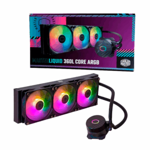 Refrigeración líquida CoolerMaster MasterLiquid 360L Core ARGB negra