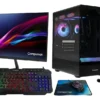Pc Gamer Compumax Nova Series | AMD Ryzen 7 5700X | 16GB RAM | SSD 512GB M.2 | RTX 3050 6GB GDDR6 | Ref. Líquida 240mm | Fuente 550W + Monitor Compumax Infinity 23.8″ IPS 144Hz + Combo 4 en 1 + Windows 11