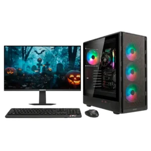 PC de Mesa Gamer EVC Dynamic-A57-17 AMD Ryzen 7 5700G 16GB RAM 1TB SSD Monitor Gigabyte 24" 144Hz + Periféricos y Kaspersky